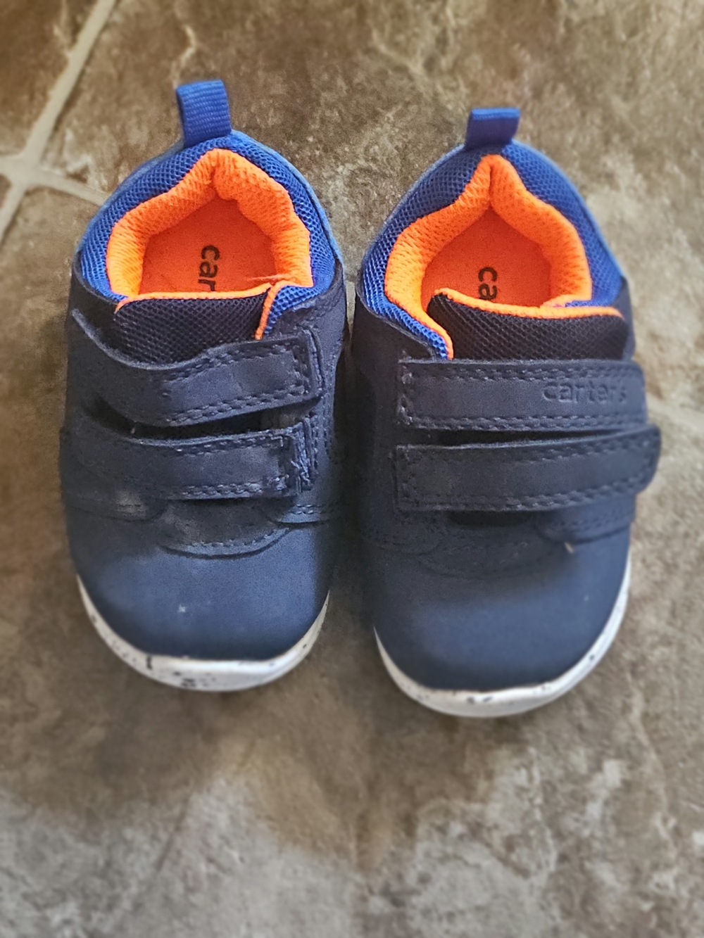 Carter's Navy & Orange Toddler Athletic Sneakers